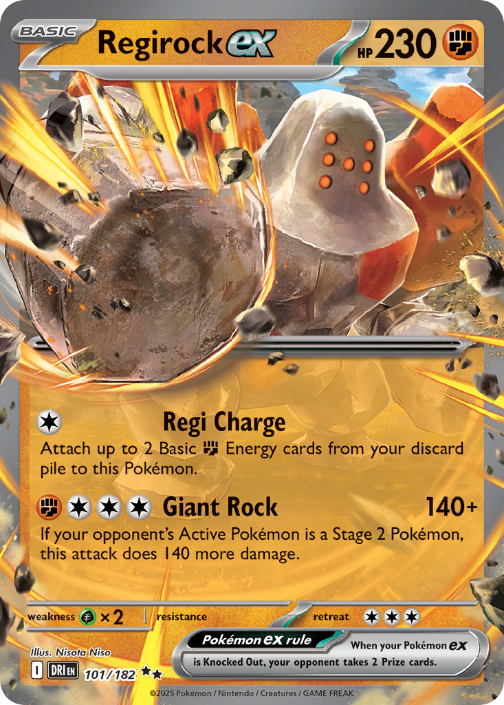 Regirock ex – Destined Rivals