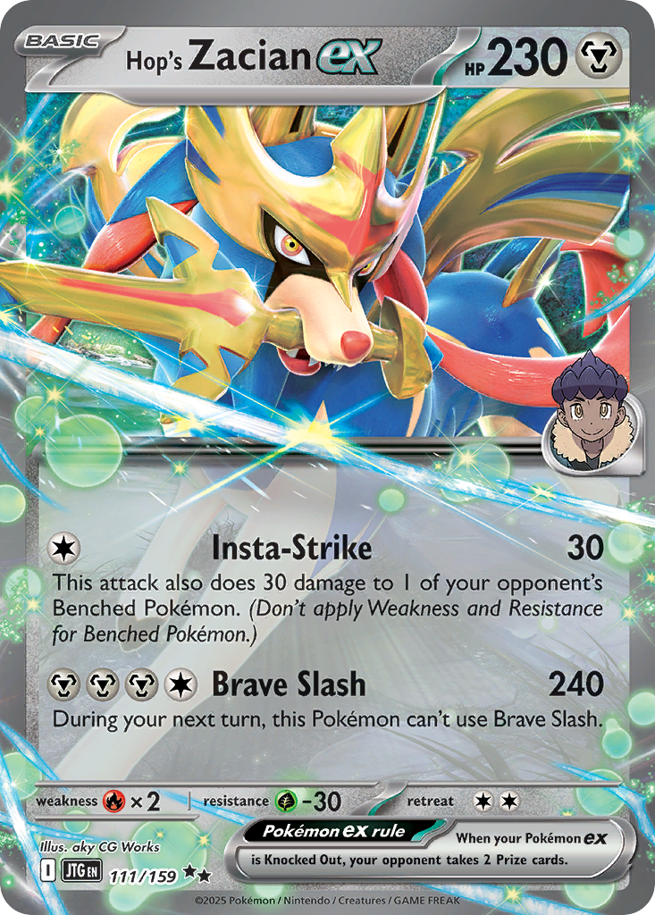 Hop's Zacian ex — Journey Together 111/159