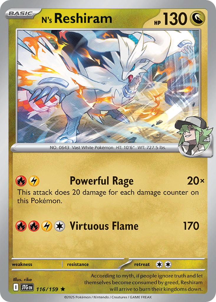 N's Reshiram — Journey Together 116/159
