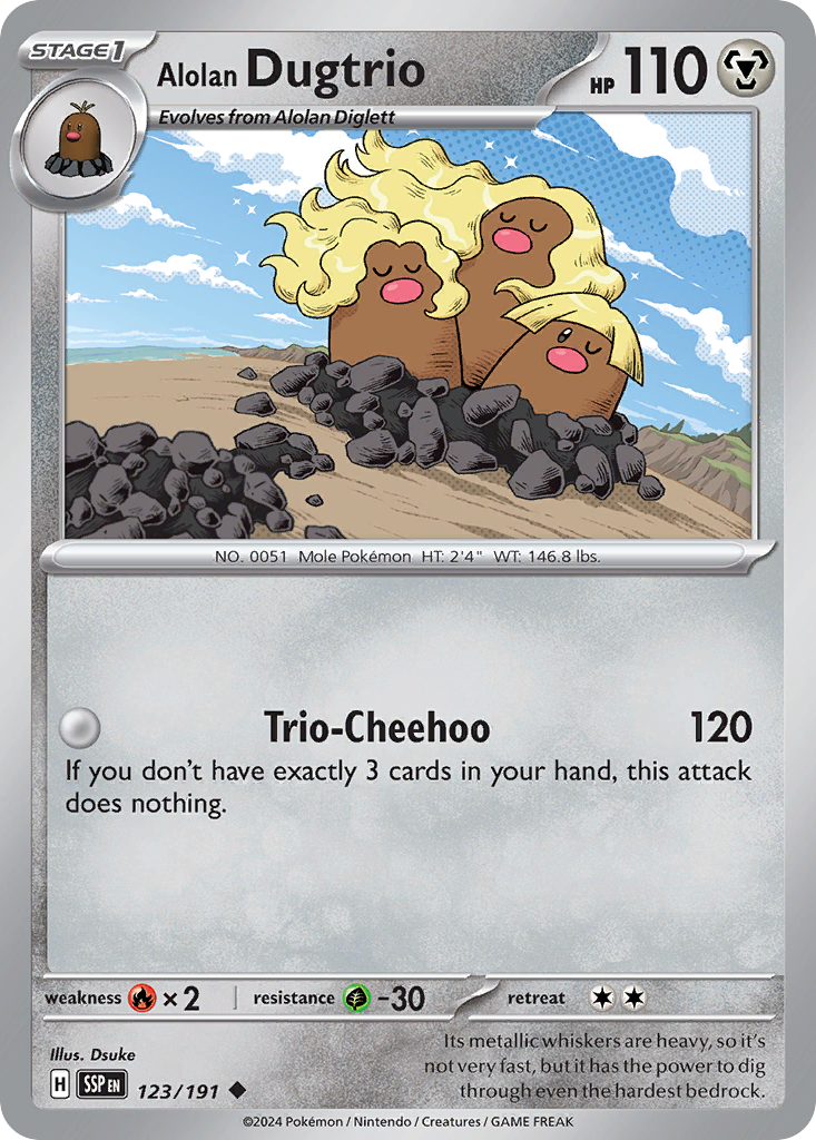 Alolan Dugtrio – Surging Sparks