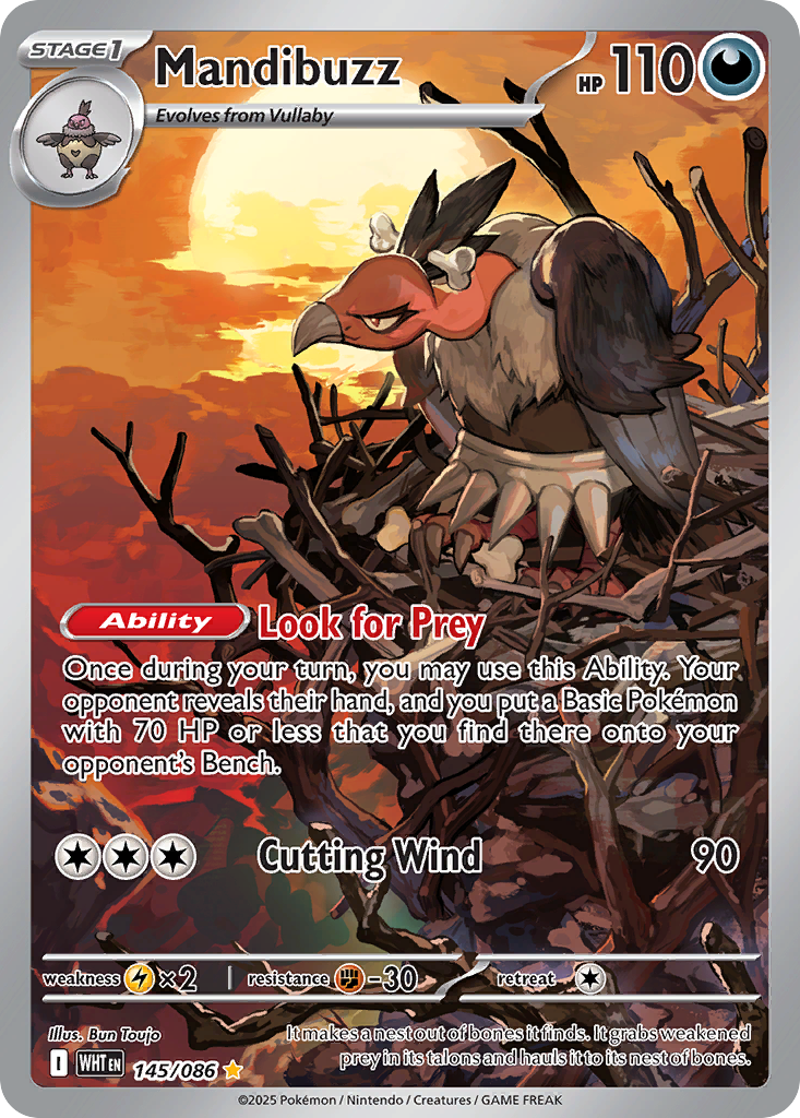 Mandibuzz — White Flare 145/086