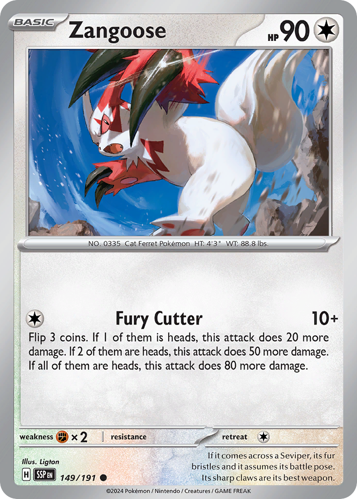 Zangoose – Surging Sparks