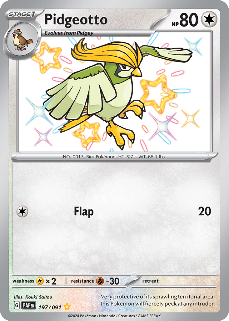 Pidgeotto – Paldean Fates
