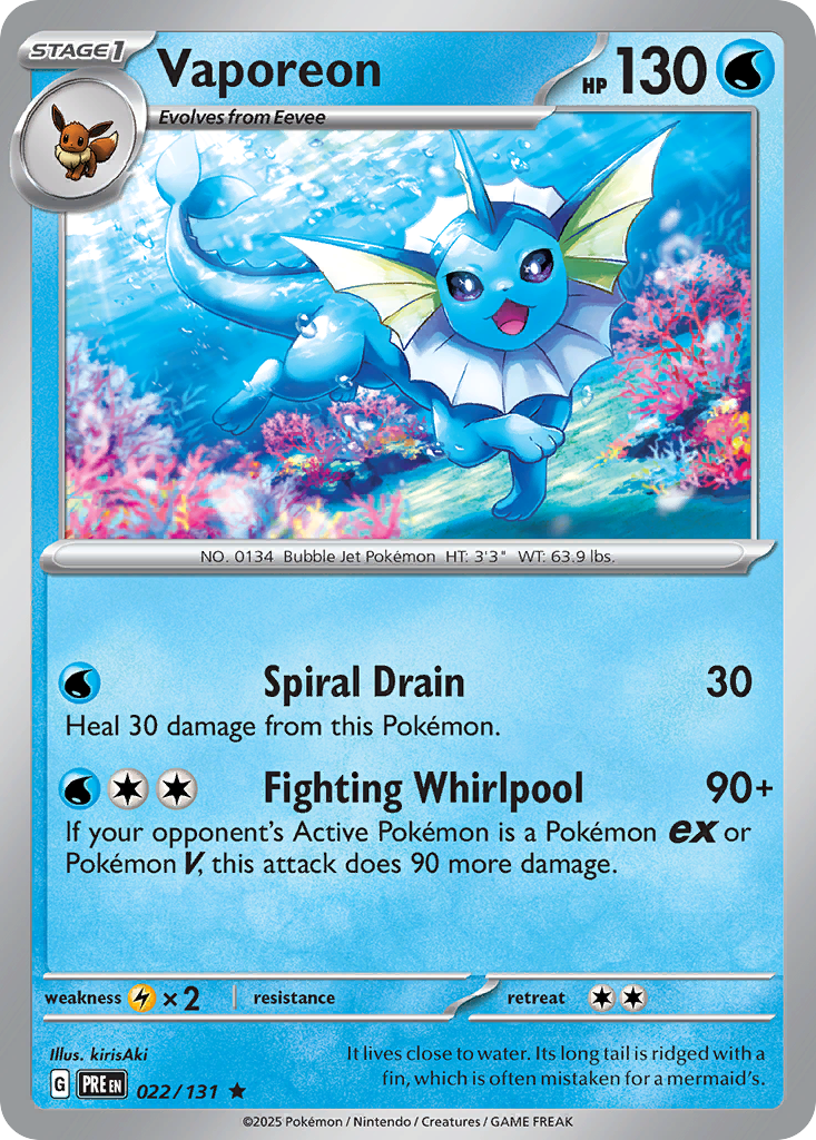 Vaporeon – Prismatic Evolutions