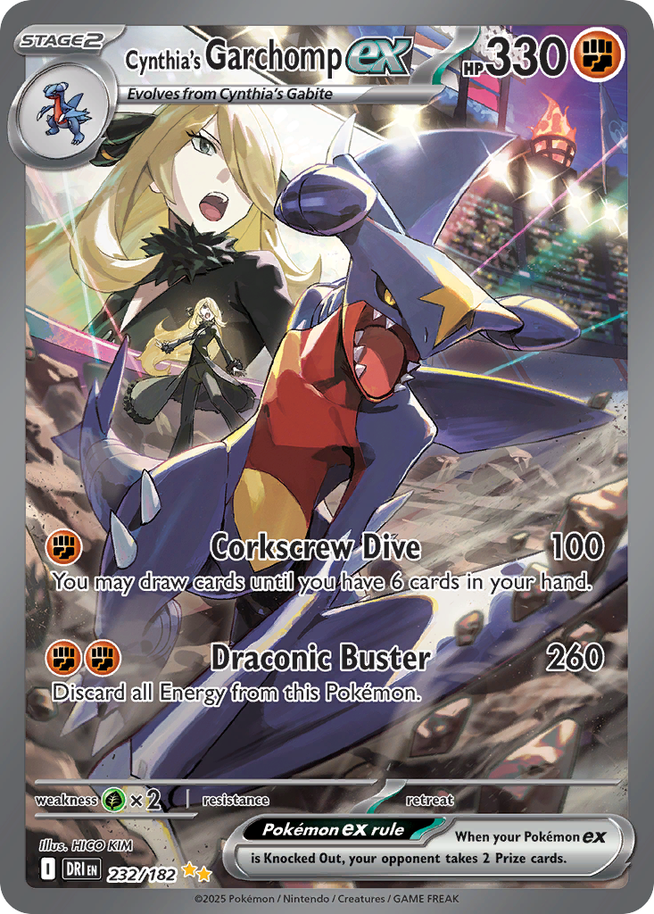 Cynthia's Garchomp ex – Destined Rivals