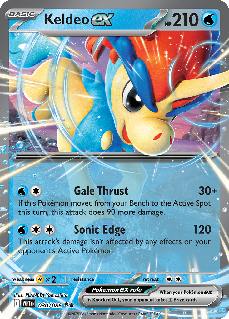 Keldeo ex — White Flare 030/086