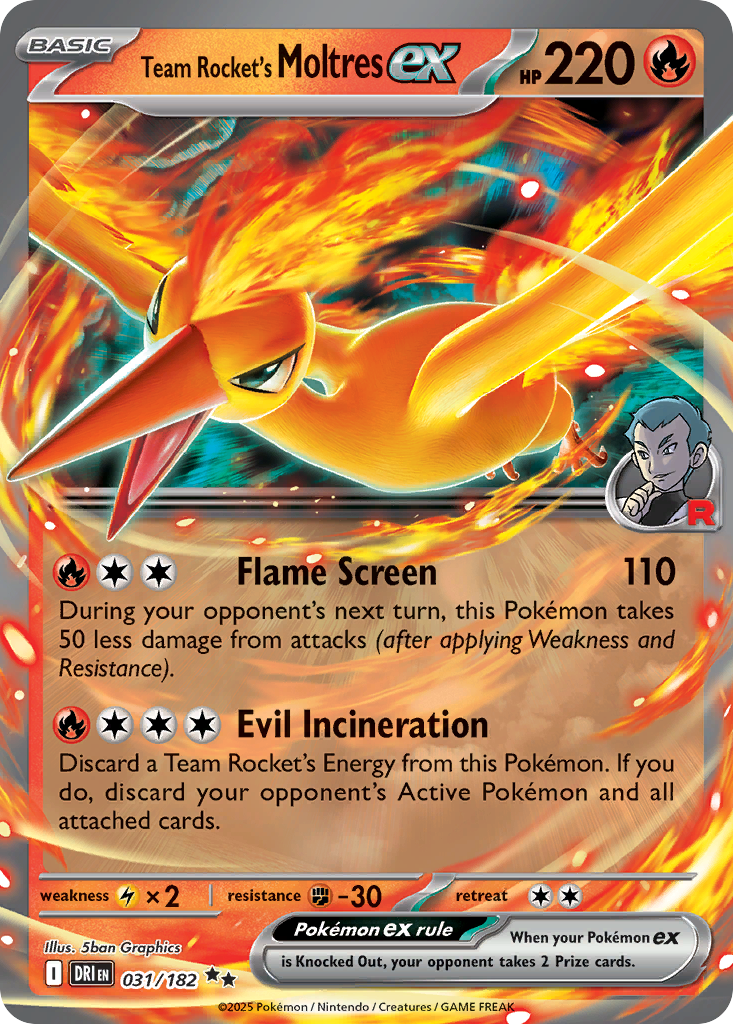 Team Rocket's Moltres ex – Destined Rivals