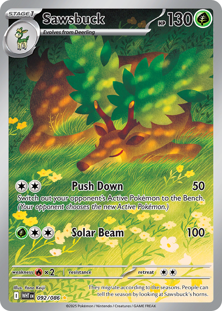 Sawsbuck — White Flare 092/086