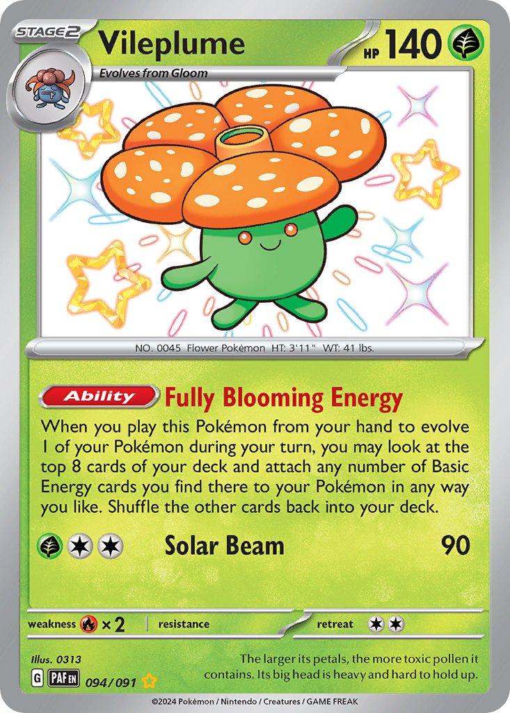 Vileplume – Paldean Fates