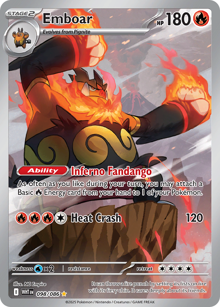 Emboar — White Flare 098/086