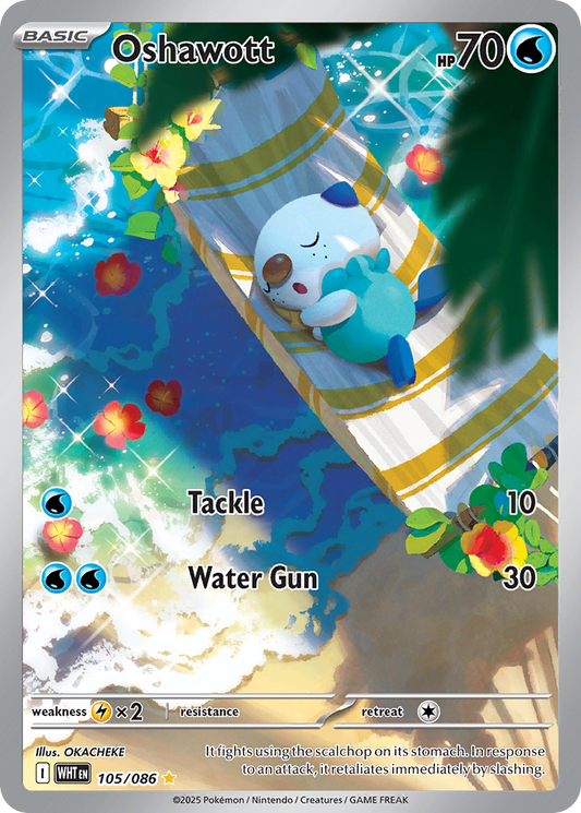 Oshawott — White Flare 105/086