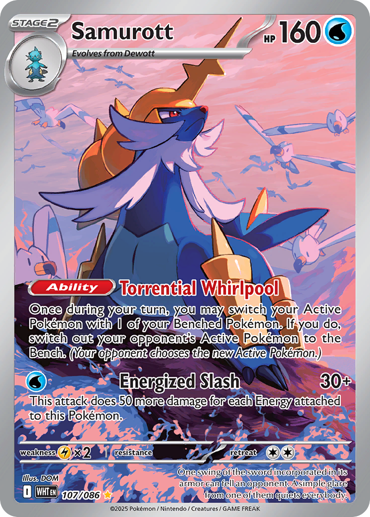 Samurott — White Flare 107/086