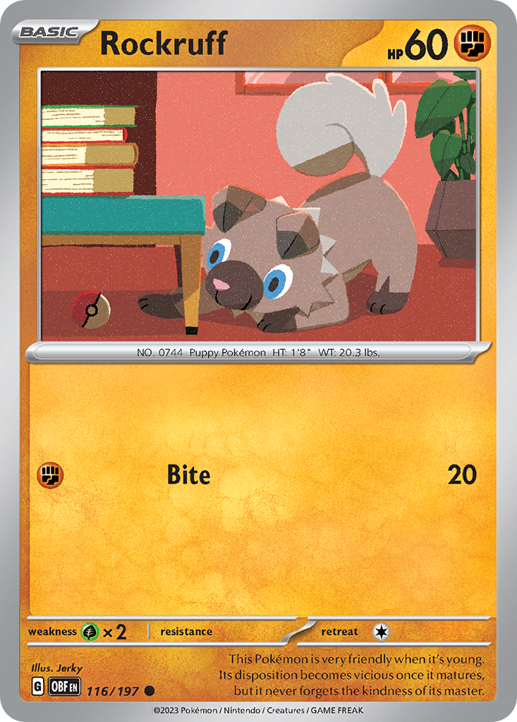 Rockruff – Obsidian Flames