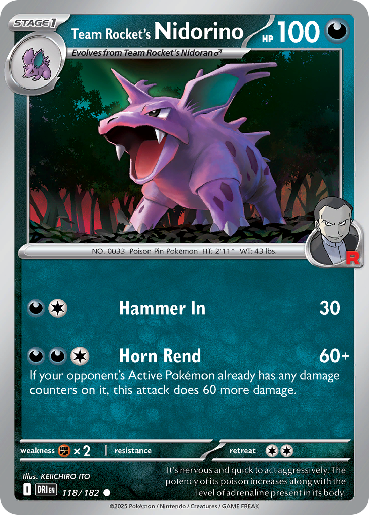 Team Rocket's Nidorino – Destined Rivals