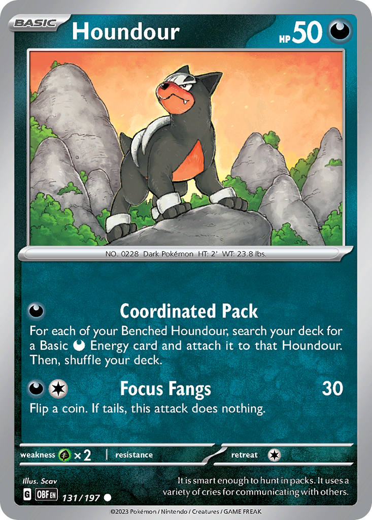 Houndour – Obsidian Flames