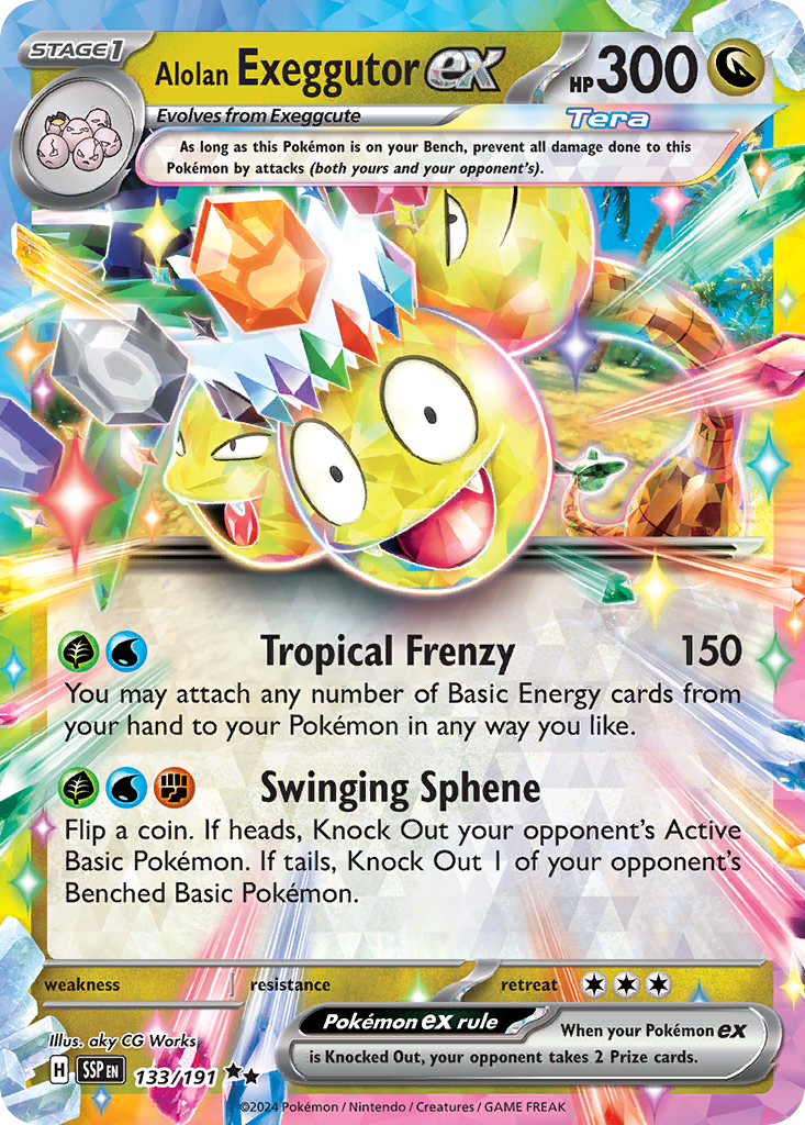 Alolan Exeggutor ex – Surging Sparks