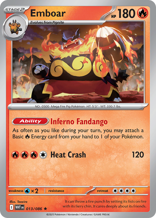 Emboar — White Flare 013/086