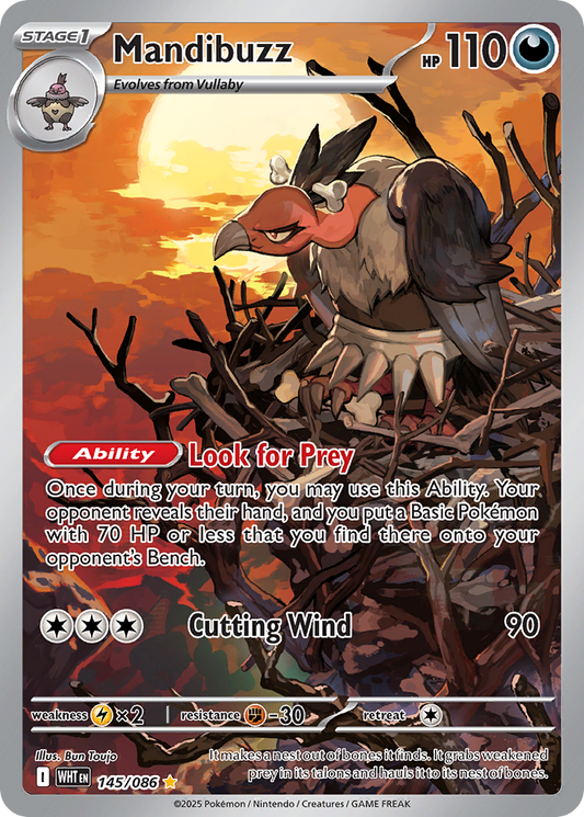 Mandibuzz — White Flare 145/086