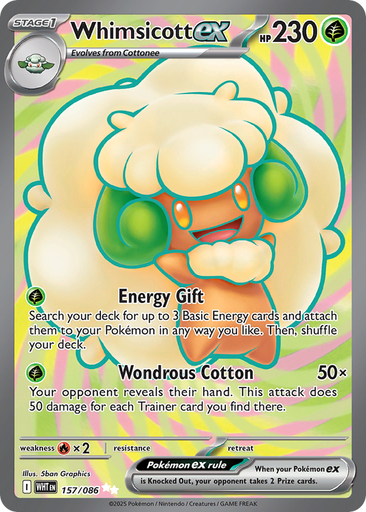 Whimsicott ex — White Flare 157/086