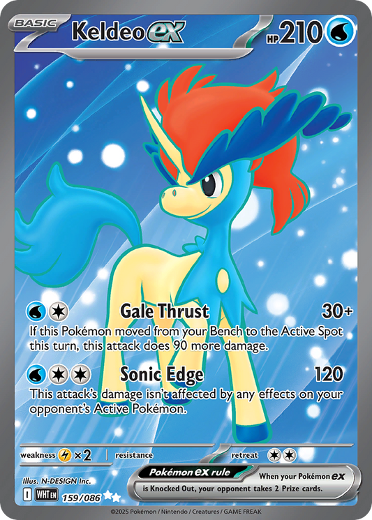 Keldeo ex — White Flare 159/086