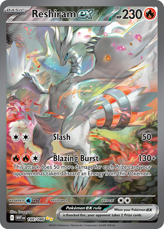 Reshiram ex — White Flare 166/086