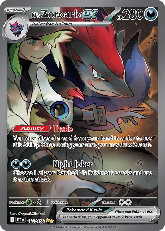 N's Zoroark ex — Journey Together 185/159