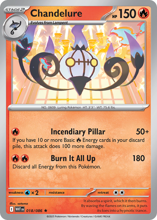 Chandelure — White Flare 018/086