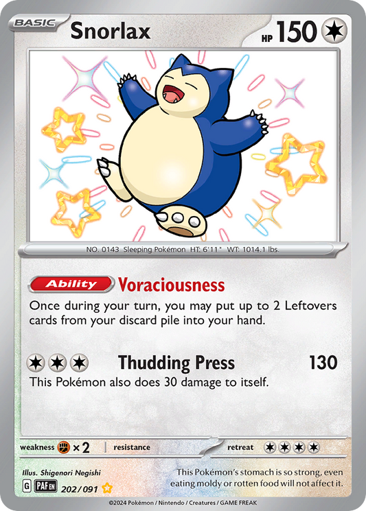Snorlax – Paldean Fates