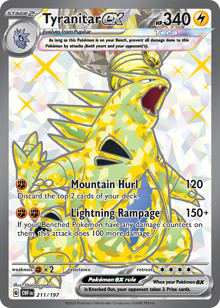 Tyranitar ex – Obsidian Flames