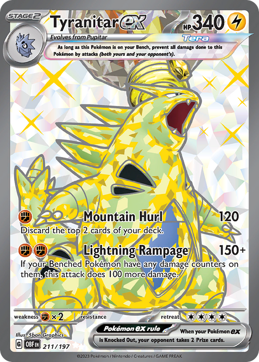 Tyranitar ex – Obsidian Flames