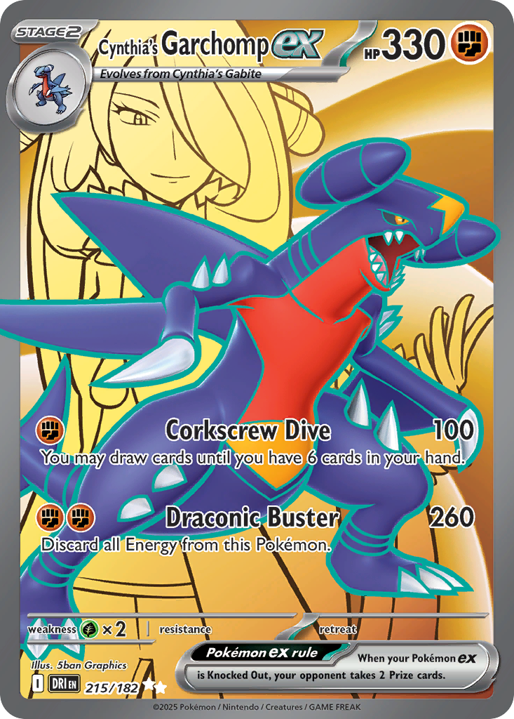 Cynthia's Garchomp ex – Destined Rivals
