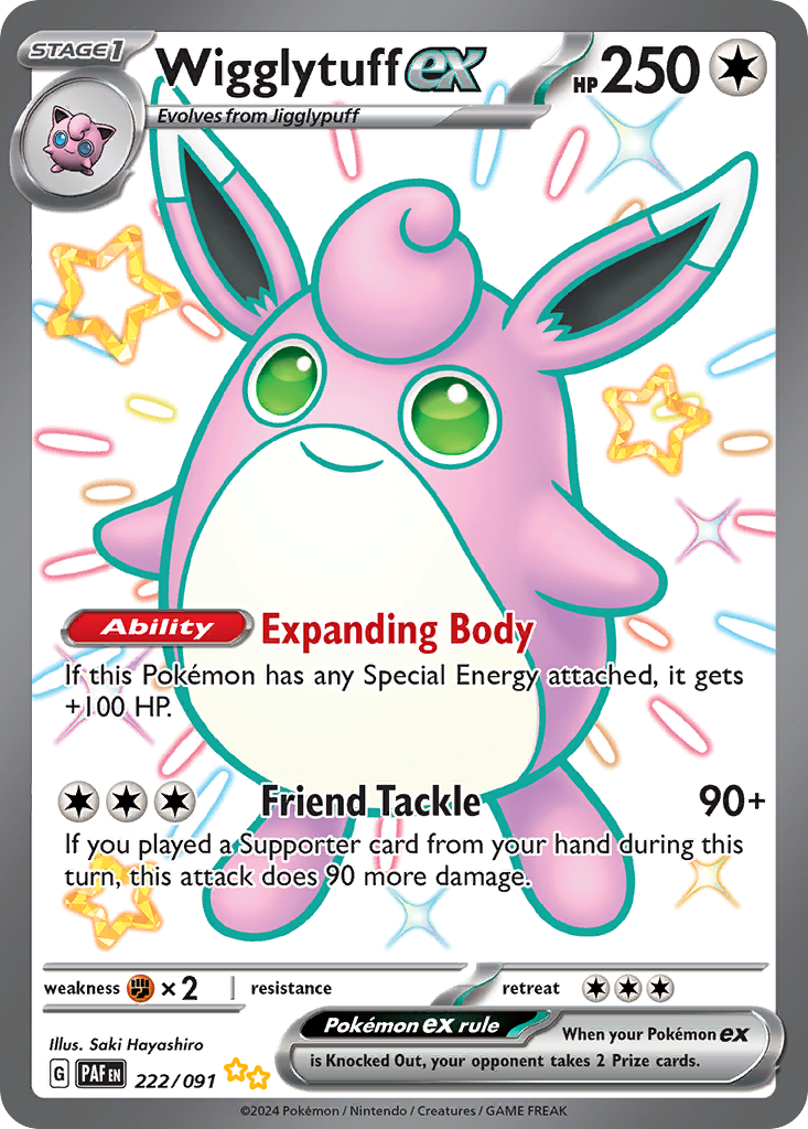 Wigglytuff ex – Paldean Fates