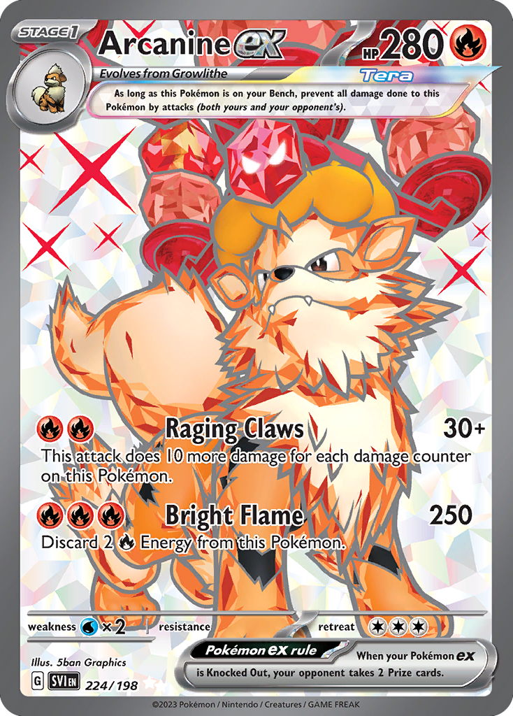 Arcanine ex – Scarlet & Violet