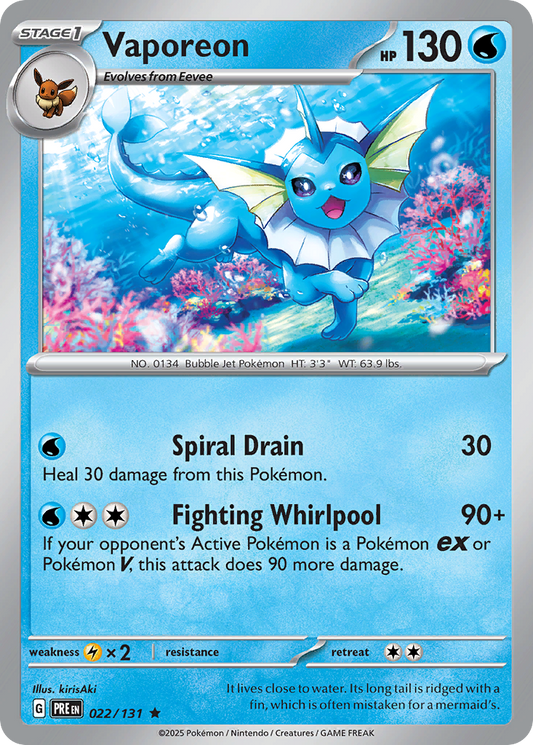 Vaporeon – Prismatic Evolutions