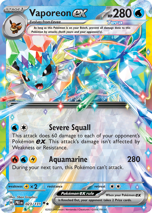Vaporeon ex – Prismatic Evolutions