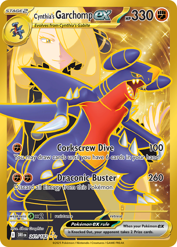 Cynthia's Garchomp ex – Destined Rivals