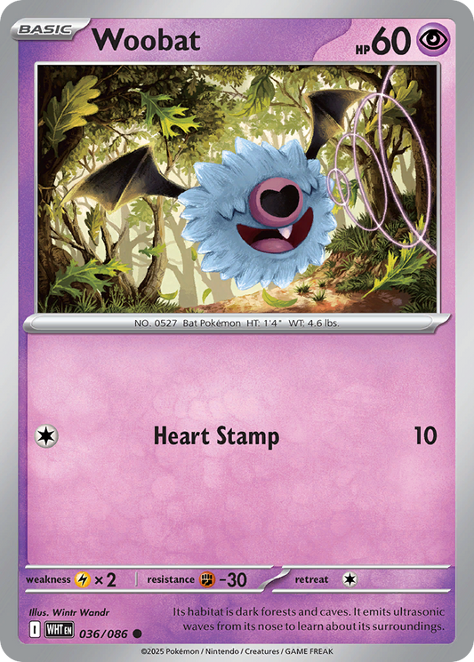 Woobat — White Flare 036/086