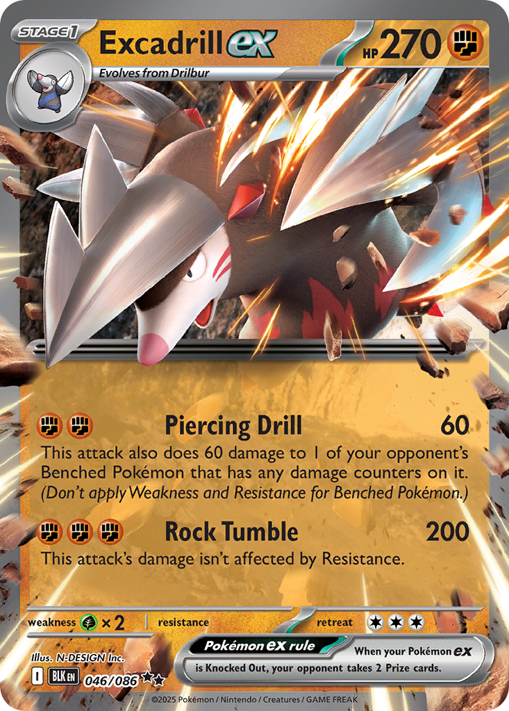 Excadrill ex – Black Bolt