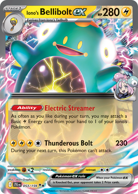 Iono's Bellibolt ex — Journey Together 053/159