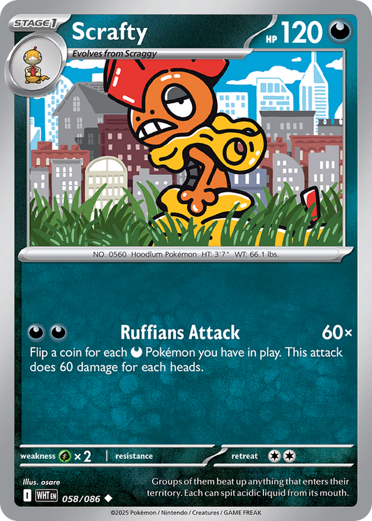 Scrafty — White Flare 058/086
