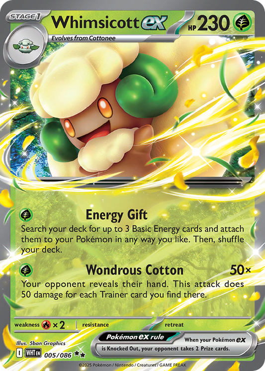 Whimsicott ex — White Flare 005/086