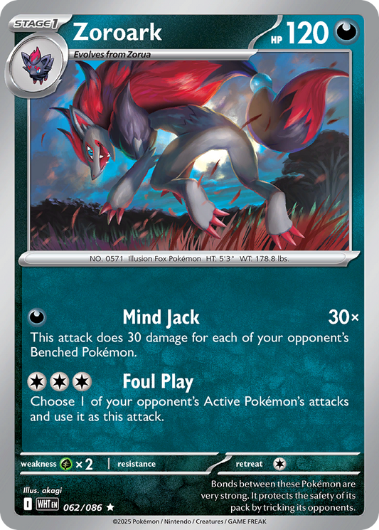 Zoroark — White Flare 062/086