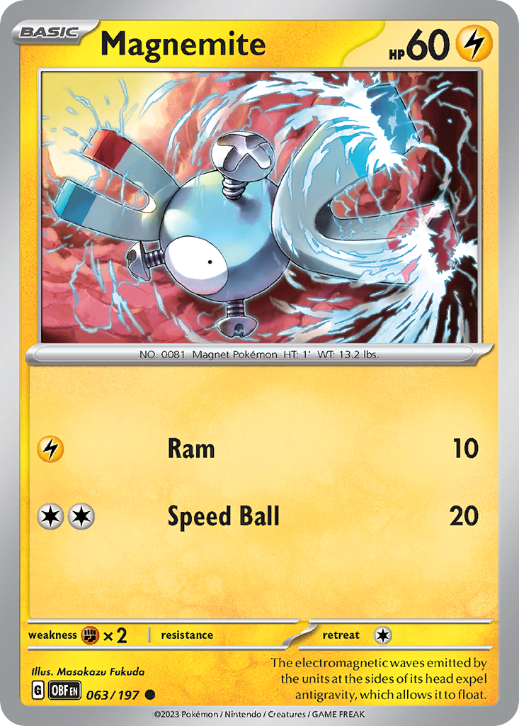 Magnemite – Obsidian Flames