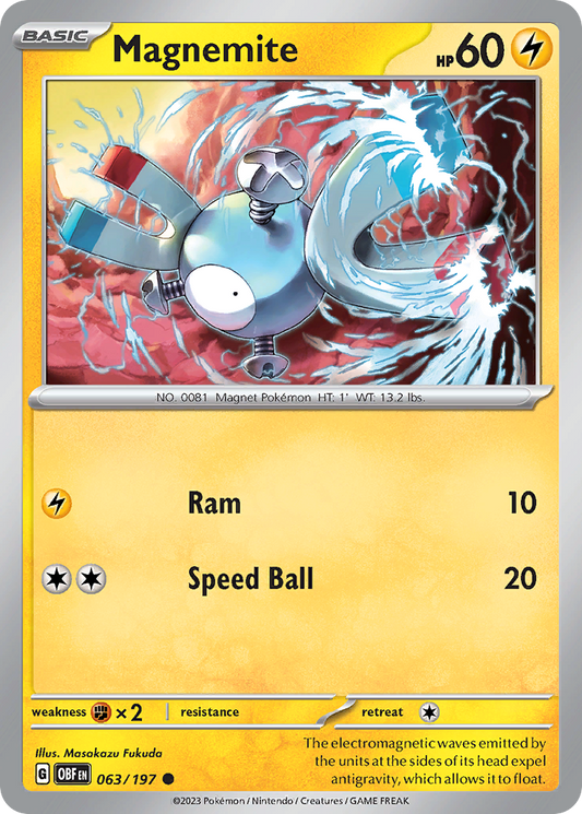Magnemite – Obsidian Flames