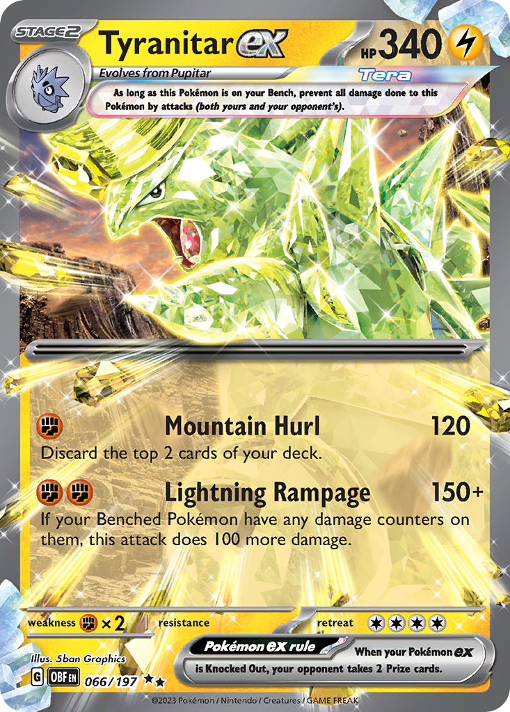 Tyranitar ex – Obsidian Flames