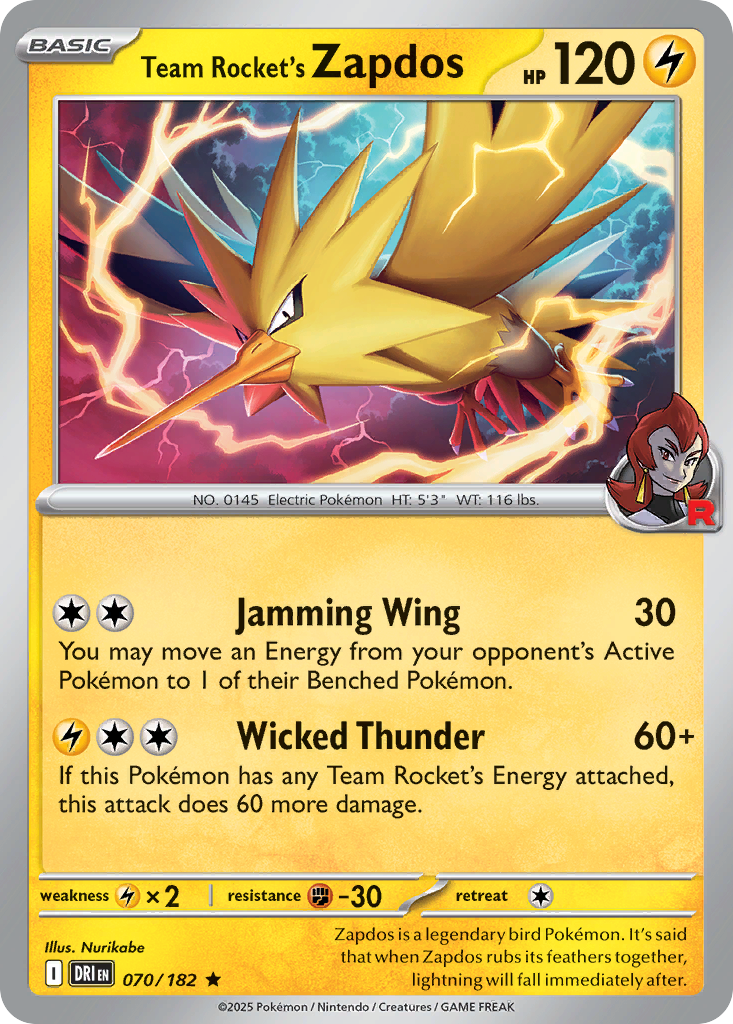 Team Rocket's Zapdos – Destined Rivals