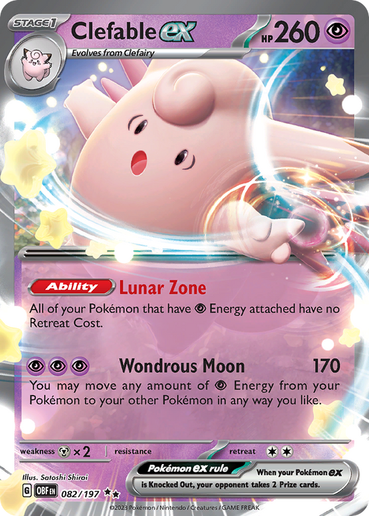 Clefable ex – Obsidian Flames
