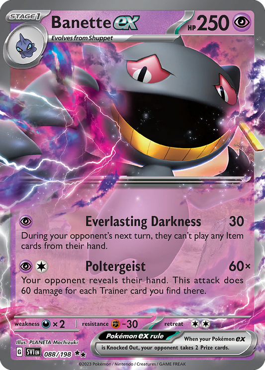 Banette ex – Scarlet & Violet